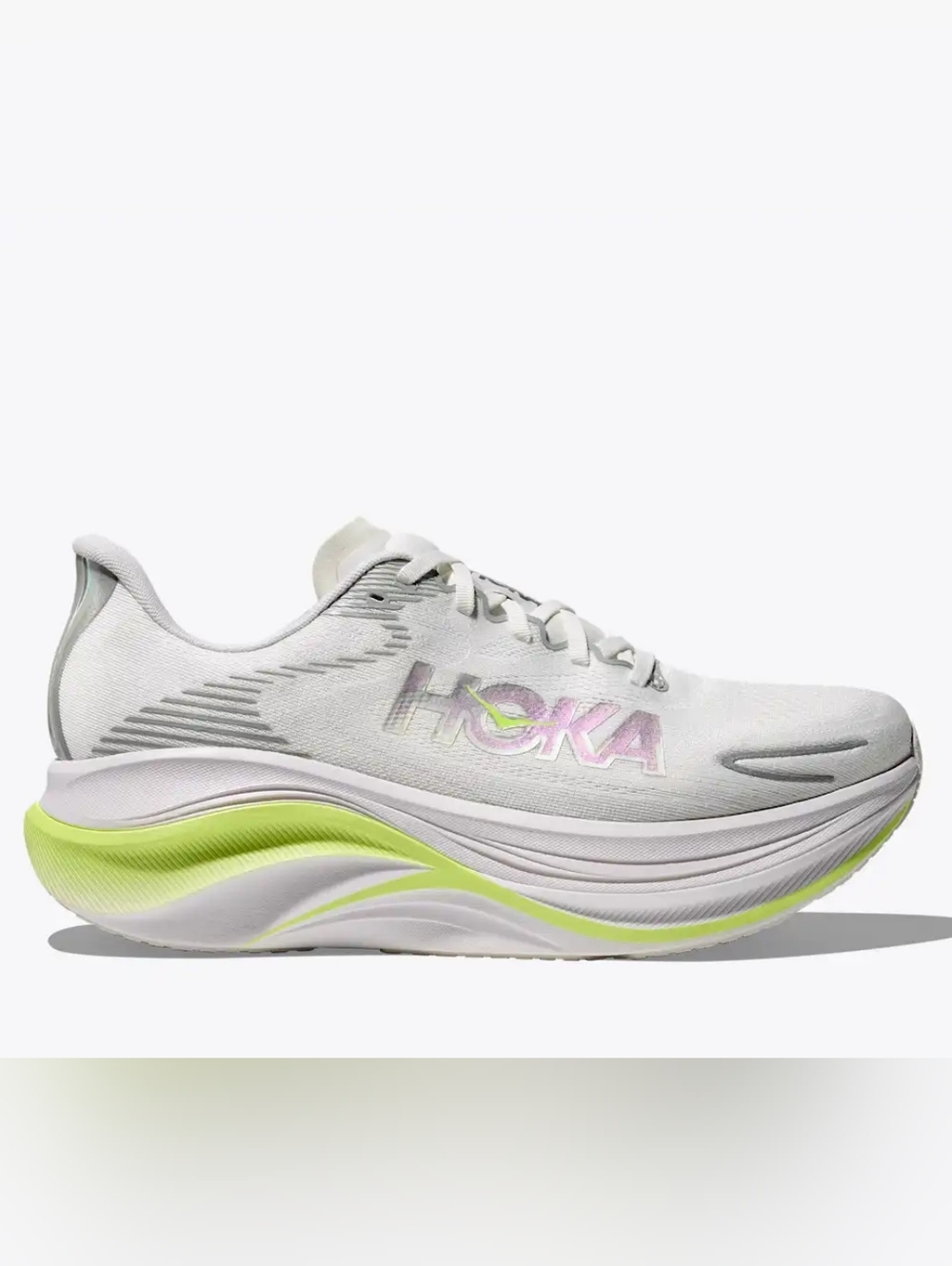 2026 HOKA SKYWARD X2 | WOMEN'S | WIDTH B | COLOR WHITE & NEON YUZU